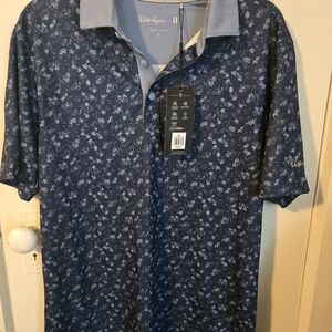 Walter Hagen Navy Floral Polo Shirt‎